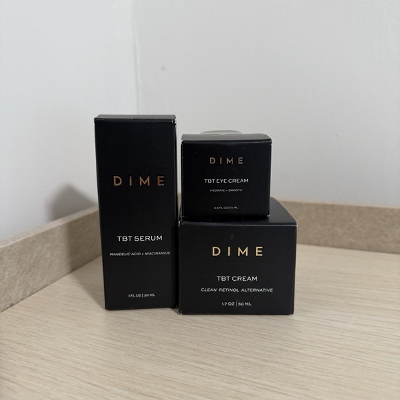 Dime Beauty NEW 3 Piece Lot TBT Eye Cream TBT Serum TBT Cream